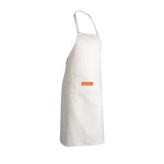 Vue Tablier en coton Impact AWARE™ de couleur blanc| Krokrodeal