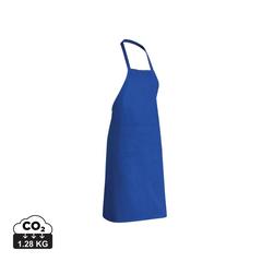Vue Tablier en coton Impact AWARE™ de couleur bleu| Krokrodeal