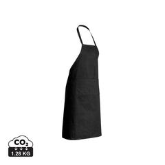 Vue Tablier en coton Impact AWARE™ de couleur noir| Krokrodeal