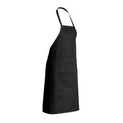 Vue Tablier en coton Impact AWARE™ de couleur noir| Krokrodeal