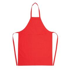 Vue Tablier en coton Impact AWARE™ de couleur rouge| Krokrodeal