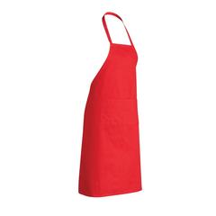 Vue Tablier en coton Impact AWARE™ de couleur rouge| Krokrodeal