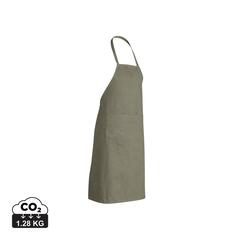 Vue Tablier en coton Impact AWARE™ de couleur vert| Krokrodeal