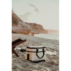 Vue VINGA Panier isotherme en toile recyclée AWARE™ Volonne de couleur blanc| Krokrodeal