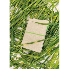 Vue Carnet A5 à couverture en jute de couleur vert| Krokrodeal