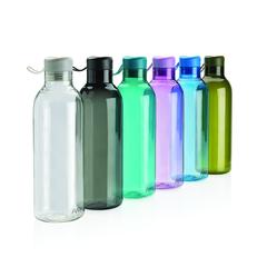 Vue Bouteille 1L en rPET RCS Avira Atik de couleur bleu| Krokrodeal