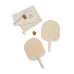 Vue VINGA Jeu de tennis de plage Miro de couleur marron| Krokrodeal