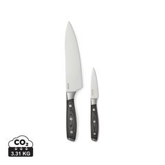 Vue VINGA Ensemble de couteaux de chef Kaiser de couleur gris| Krokrodeal
