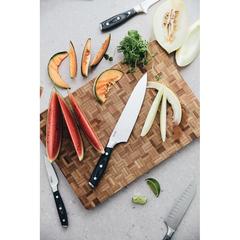 Vue VINGA Ensemble de couteaux de chef Kaiser de couleur gris| Krokrodeal