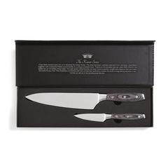 Vue VINGA Ensemble de couteaux de chef Kaiser de couleur gris| Krokrodeal