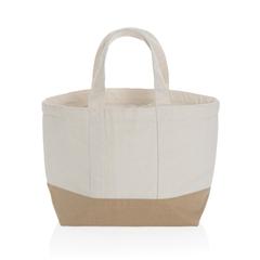 Vue Sac isotherme en toile recyclée et non teinté Impact AWARE ™ de couleur blanc| Krokrodeal