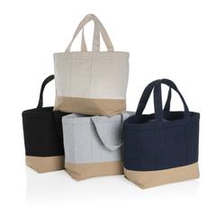 Vue Sac isotherme en toile recyclée et non teinté Impact AWARE ™ de couleur blanc| Krokrodeal