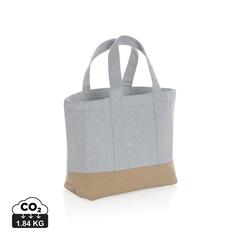 Vue Sac isotherme en toile recyclée et non teinté Impact AWARE ™ de couleur gris| Krokrodeal