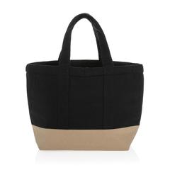 Vue Sac isotherme en toile recyclée et non teinté Impact AWARE ™ de couleur noir| Krokrodeal