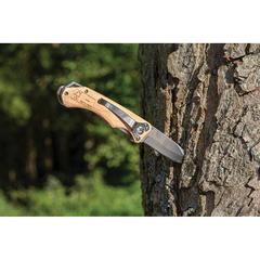 Vue Couteau d'extérieur en bois de couleur marron| Krokrodeal