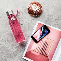 Vue VINGA Bouteille d'eau 600ml Lean de couleur rose| Krokrodeal