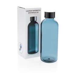 Vue Bouteille d'eau étanche avec bouchon en métal de couleur bleu| Krokrodeal