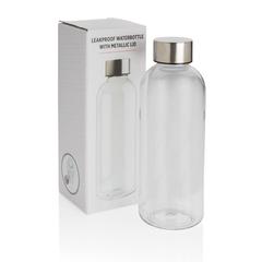 Vue Bouteille d'eau étanche avec bouchon en métal de couleur translucide| Krokrodeal