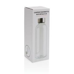 Vue Bouteille d'eau étanche avec bouchon en métal de couleur translucide| Krokrodeal