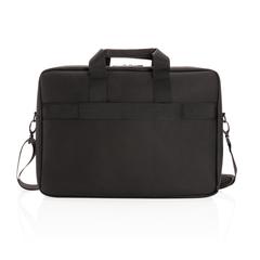 Vue Sac ordinateur en PU Swiss Peak de couleur noir| Krokrodeal