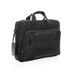 Vue Sacoche ordinateur Swiss Peak rPET AWARE™ Voyager 15.6 de couleur noir| Krokrodeal