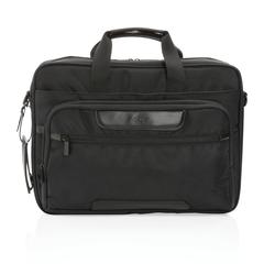 Vue Sacoche ordinateur Swiss Peak rPET AWARE™ Voyager 15.6 de couleur noir| Krokrodeal