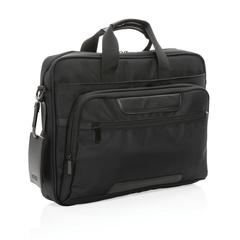 Vue Sacoche ordinateur Swiss Peak rPET AWARE™ Voyager 15.6 de couleur noir| Krokrodeal