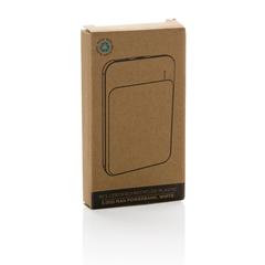 Vue Powerbank 5000 mAh en plastique recyclé RCS de couleur blanc| Krokrodeal