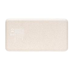 Vue Powerbank 8000 mAh 5W en fibre de paille et liège de couleur vert| Krokrodeal