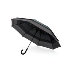Vue Parapluie extensible de 23 à 27 pouces Swiss Peak AWARE™ de couleur noir| Krokrodeal