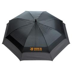 Vue Parapluie extensible de 23 à 27 pouces Swiss Peak AWARE™ de couleur noir| Krokrodeal