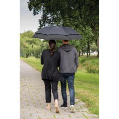 Vue Parapluie extensible de 23 à 27 pouces Swiss Peak AWARE™ de couleur noir| Krokrodeal