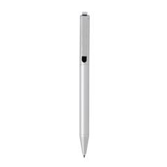 Vue Stylo en aluminium recyclé certifié RCS Xavi de couleur gris| Krokrodeal