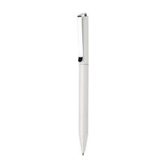 Vue Stylo en aluminium recyclé certifié RCS Xavi de couleur blanc| Krokrodeal