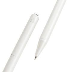 Vue Stylo en aluminium recyclé certifié RCS Xavi de couleur blanc| Krokrodeal