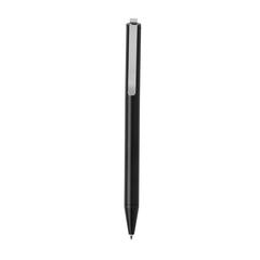 Vue Stylo en aluminium recyclé certifié RCS Xavi de couleur noir| Krokrodeal
