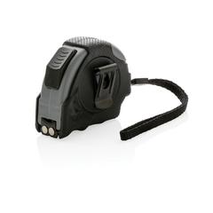 Vue Mètre ruban Auto stop 3M/16mm en plastique recyclé RCS de couleur noir| Krokrodeal