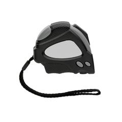 Vue Mètre ruban Auto stop 3M/16mm en plastique recyclé RCS de couleur noir| Krokrodeal