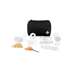 Vue Kit de premiers soins de la taille d’une enveloppe de couleur noir| Krokrodeal