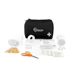 Vue Kit de premiers soins de la taille d’une enveloppe de couleur noir| Krokrodeal