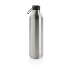 Vue Bouteille isotherme 1L Avira Avior en acier recyclé RCS de couleur gris| Krokrodeal