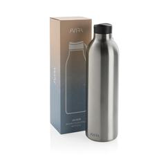 Vue Bouteille isotherme 1L Avira Avior en acier recyclé RCS de couleur gris| Krokrodeal