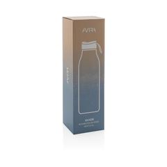 Vue Bouteille isotherme 1L Avira Avior en acier recyclé RCS de couleur gris| Krokrodeal