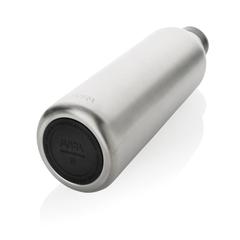 Vue Bouteille isotherme 1L Avira Avior en acier recyclé RCS de couleur gris| Krokrodeal