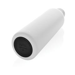 Vue Bouteille isotherme 1L Avira Avior en acier recyclé RCS de couleur blanc| Krokrodeal