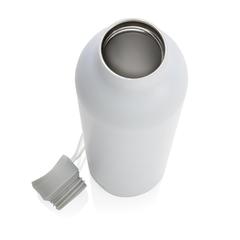 Vue Bouteille isotherme 1L Avira Avior en acier recyclé RCS de couleur blanc| Krokrodeal