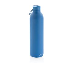 Vue Bouteille isotherme 1L Avira Avior en acier recyclé RCS de couleur bleu| Krokrodeal