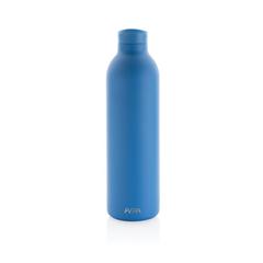 Vue Bouteille isotherme 1L Avira Avior en acier recyclé RCS de couleur bleu| Krokrodeal
