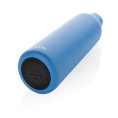 Vue Bouteille isotherme 1L Avira Avior en acier recyclé RCS de couleur bleu| Krokrodeal