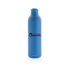 Vue Bouteille isotherme 1L Avira Avior en acier recyclé RCS de couleur bleu| Krokrodeal
